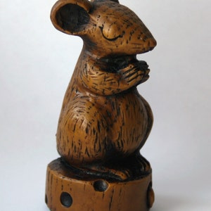 Church Mouse - Praying on Cheese - Mouse Ornament