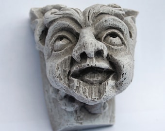 Goblin Corbel Steneffekt Reproduktion Medeltida Katedralsnideri Gotisk Gåva