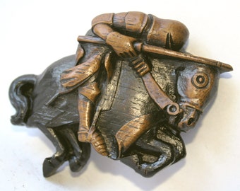 Knight on Horse- Reproduction Medieval Cathedral Carving