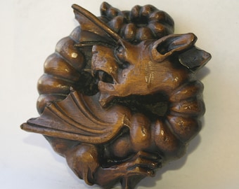 Dragon -Reproduction Medieval Misericord Carving.