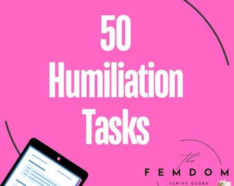 50 tareas de humillación de femdom para creadores de contenido (PDF)