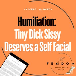 Humillación: Sissy con pene pequeño merece un facial Onlyfans I I LoyalFans I Femdom Script I creador de contenido para adultos