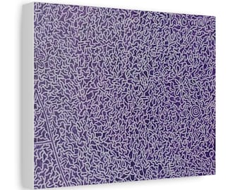 Amethyst Abstract Canvas Print - Wall Art, Purple Artwork Decor, Modern Home Decor, Canvas Print, Gift for Art