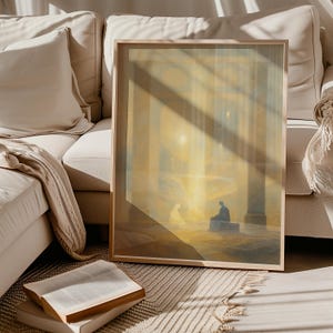 Hannah Praying Bible Art: Christian Sketch Print (Digital Download