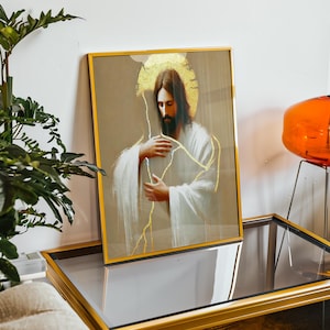 Psalm 147 Art Print: Abstract Bible Verse, God Healing Decor