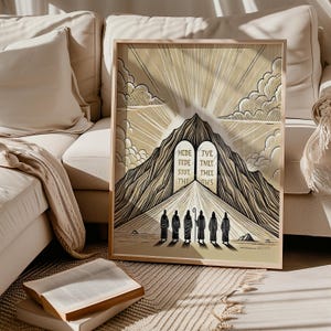 The Transfiguration Print: Jesus, Moses, and Elijah - Christian Gift
