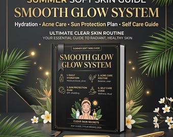 Guía de cuidado de la piel para el verano: Sistema para una piel suave y radiante, hidratación y cuidado del acné (Descarga en PDF)