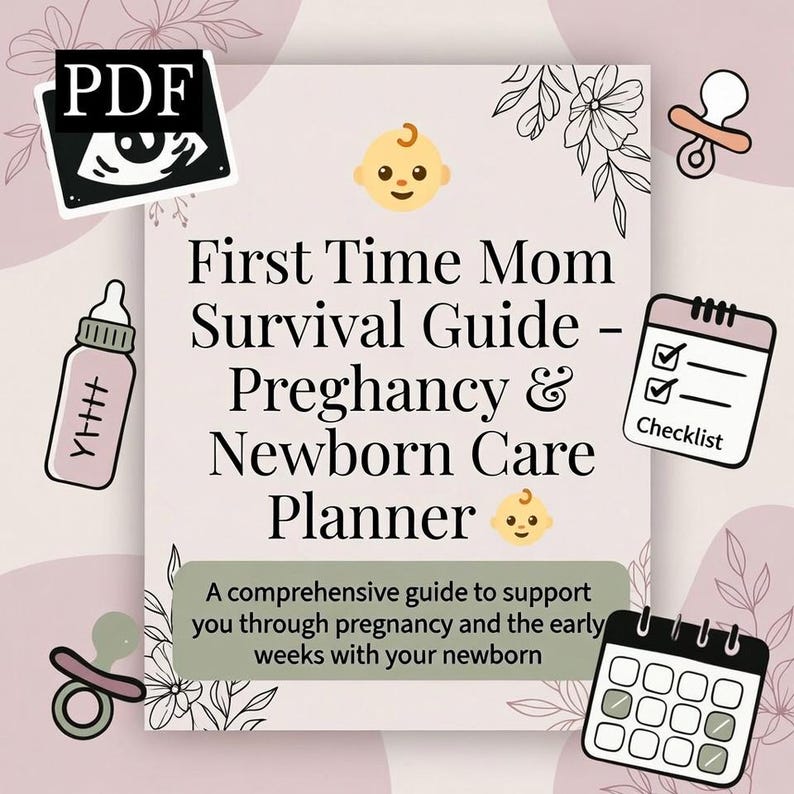 First Time Mom Guide | Pregnancy Newborn Care PDF | Baby Preparation ...