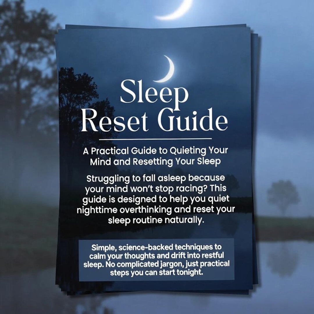 How to Stop Overthinking at Night - Sleep Reset Guide (PDF) - Etsy