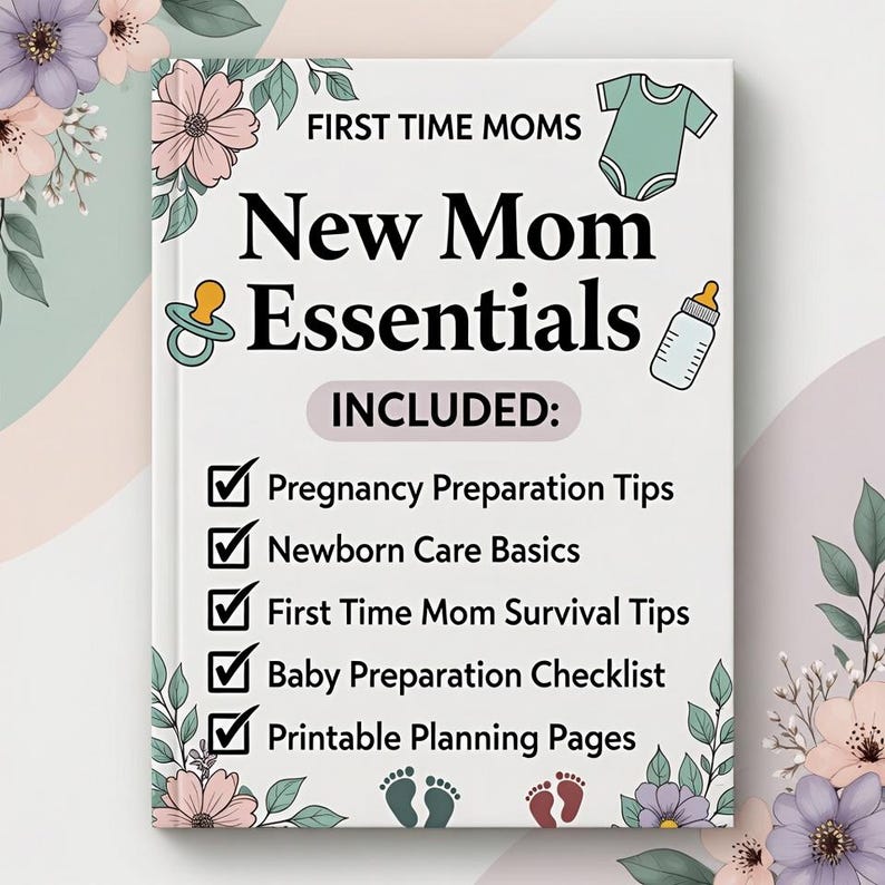 First Time Mom Guide | Pregnancy Newborn Care PDF | Baby Preparation ...