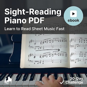 Lectura a primera vista de piano en PDF: aprenda a leer partituras rápidamente (documento, libro electrónico)