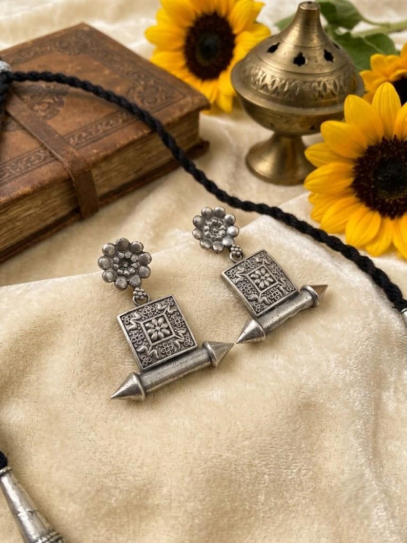 Boho Tabiz Hasuli con orecchini, gioielli tribali fatti a mano per uno stile etnico e boho immagine 2