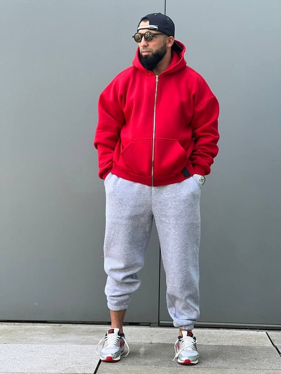 Sweatshirt and Sweatpants,oversize Fleece Jogger and