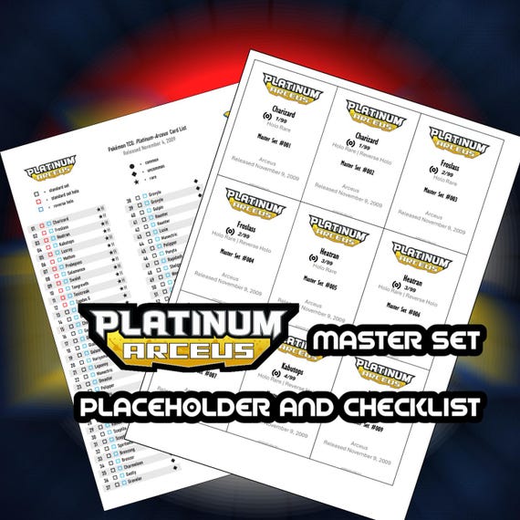 pokemon platinum tcg card list Platinum Pokemon Cards - Complete Set Price Guide & Card List