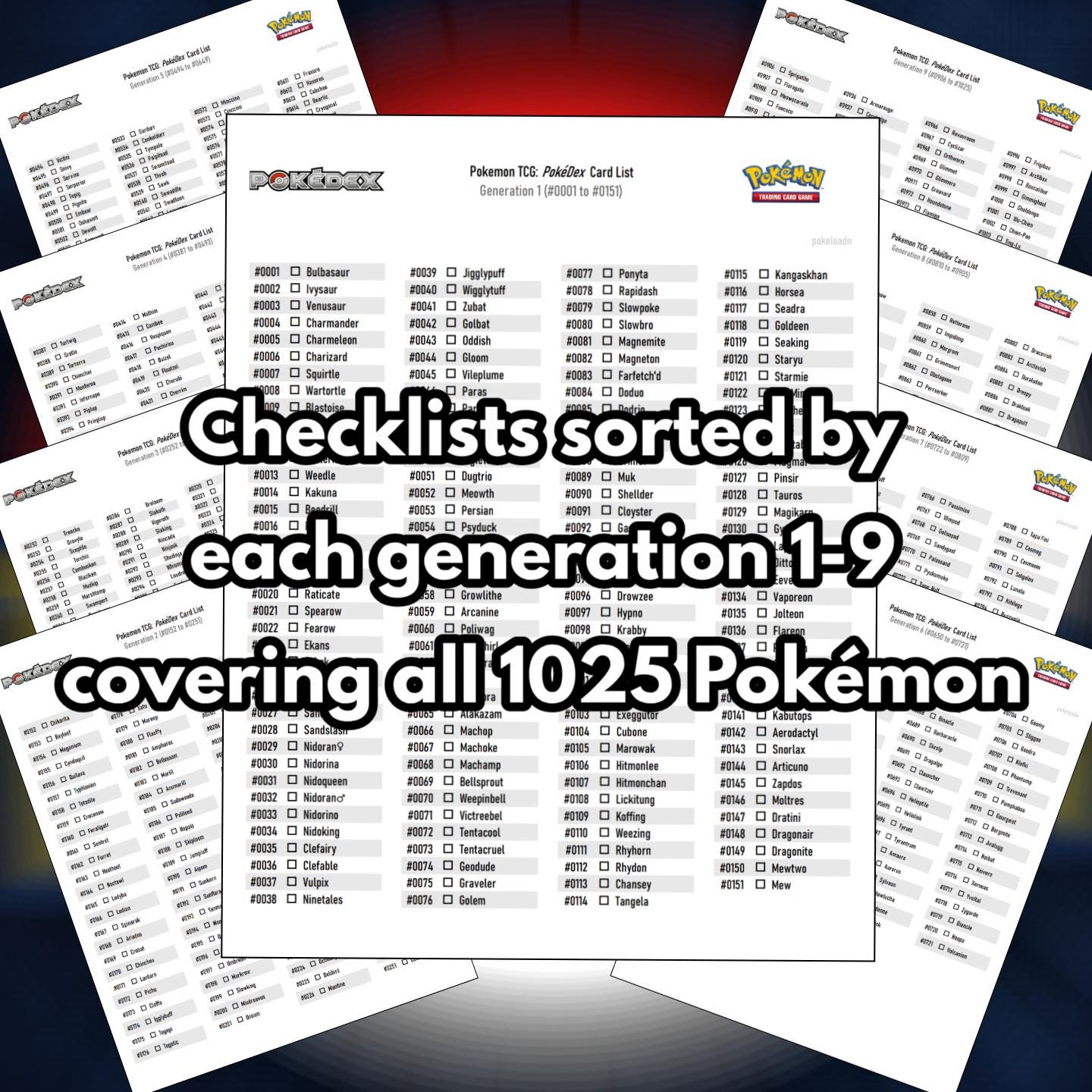 Pokemon TCG Complete 1-1025 Pokedex Set Checklist and Binder Placeholders Digital Download - Etsy Pokemon TCG Complete 1-1025 Pokedex Set Checklist and Binder Placeholders Digital Download - Etsy