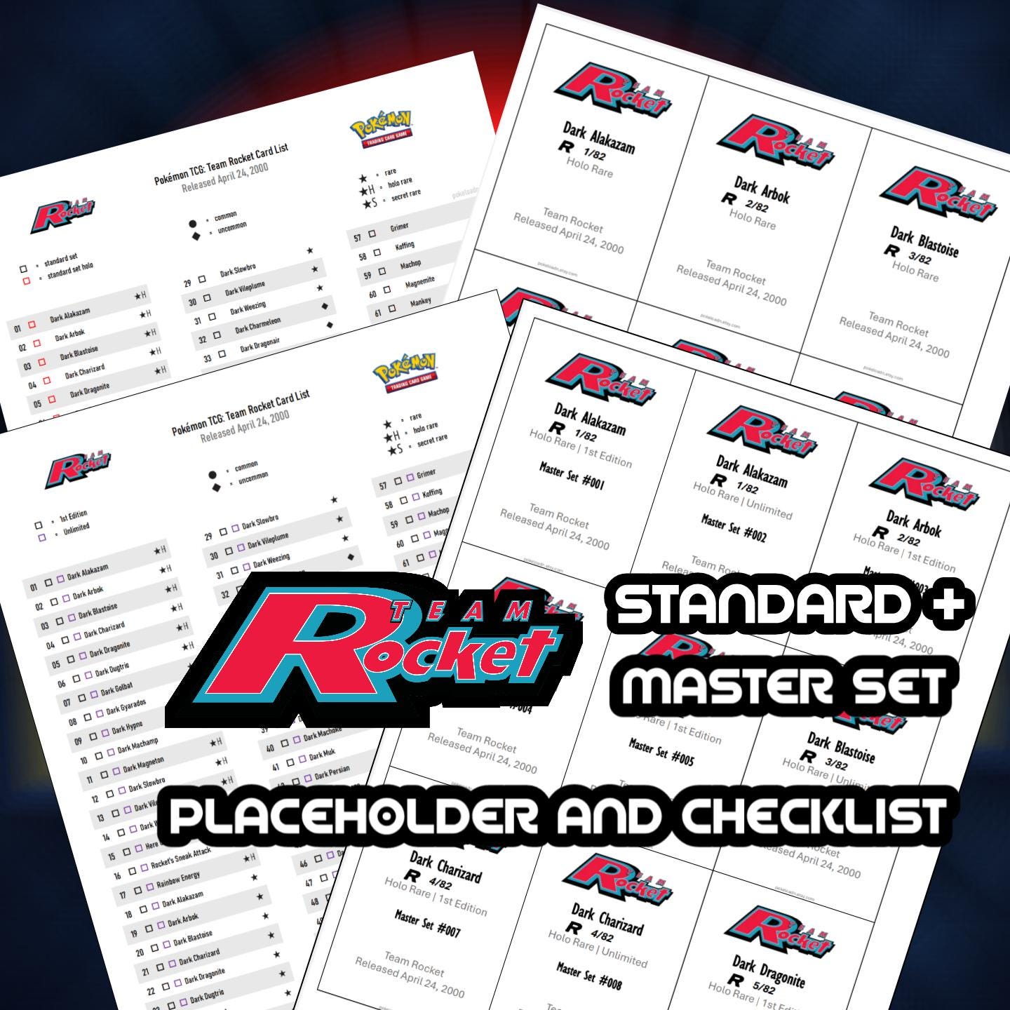 1st edition team rocket - Etsy 日本