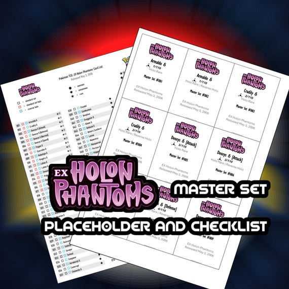 pokemon holon phantoms card list Value check Complete EX Holon Phantoms set : r/PokemonCardValue