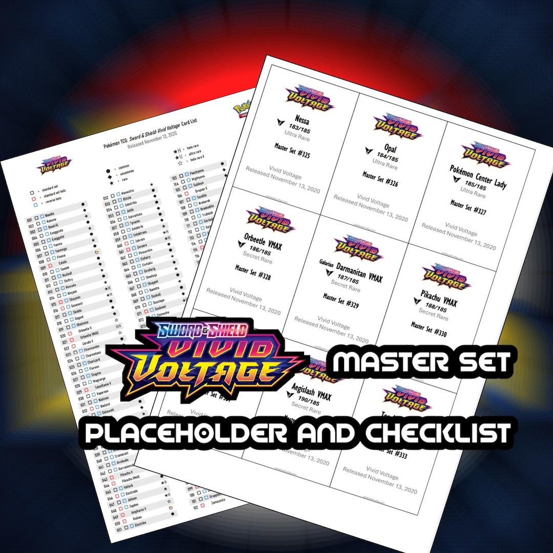 vivid voltage booster box card list Pokemon TCG: Sword & Shield - - alongside more Pokmon VMAX including the splendor Pokemon TCG Vivid Voltage Binder