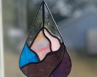 Stained Glass Mountains Teardrop
