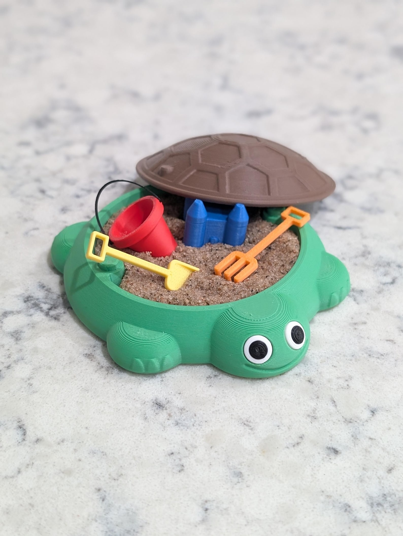Sand Box Mini Shell 3D Printed Mini Desktop Turtle Sandbox - Etsy