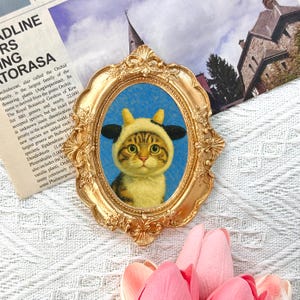 Mini Haustier Portrait, Hundeportrait vom Foto, Geschenk für Tierbesitzer, Haustier-Denkmal, Minibilder, Hundebilder
