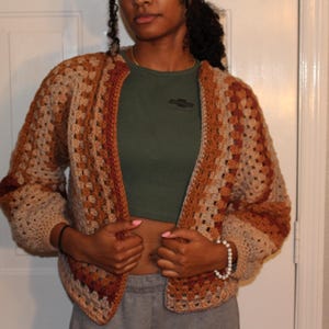 Granny Stitch Hexagon Cardigan