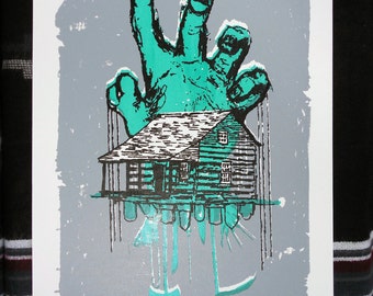 Horror Movie Inspired Special Edition Screen Print, Nightmare in a Cabin