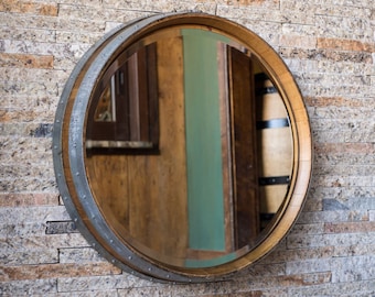 Napa Valley Wine Barrel Mirror