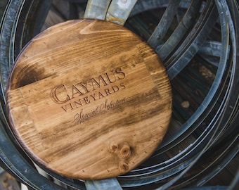 Lazy Susan for table - Caymus Wine Box - 16" - Wood Turntable - Wood Gifts - Wine Gift