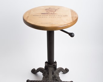Stag's Leap Wine Crate Adjustable Stool