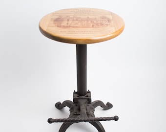 Chateau Montelena Wine Crate Adjustable Stool