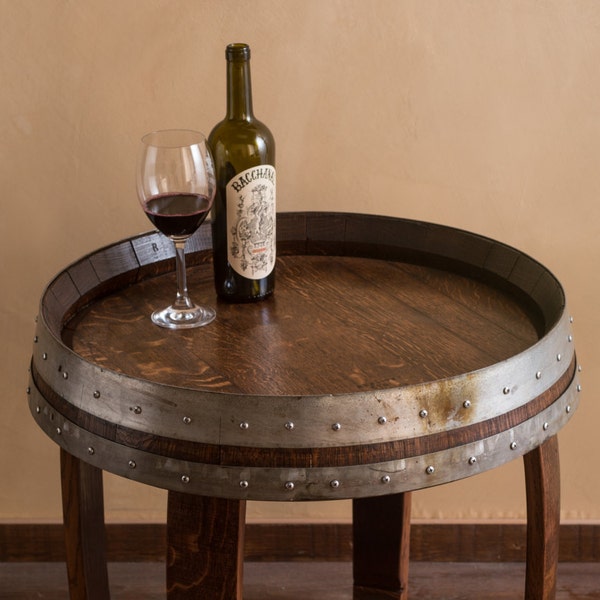 Barrel End Table Etsy