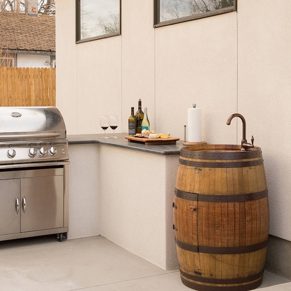 Wine Barrel Sink - Etsy
