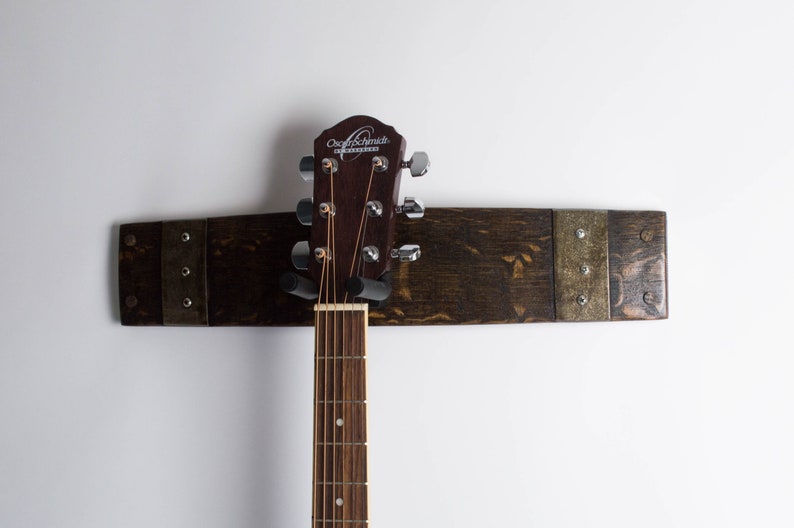 Wine Barrel Guitar Rack Dark Walnut Finish Etsy