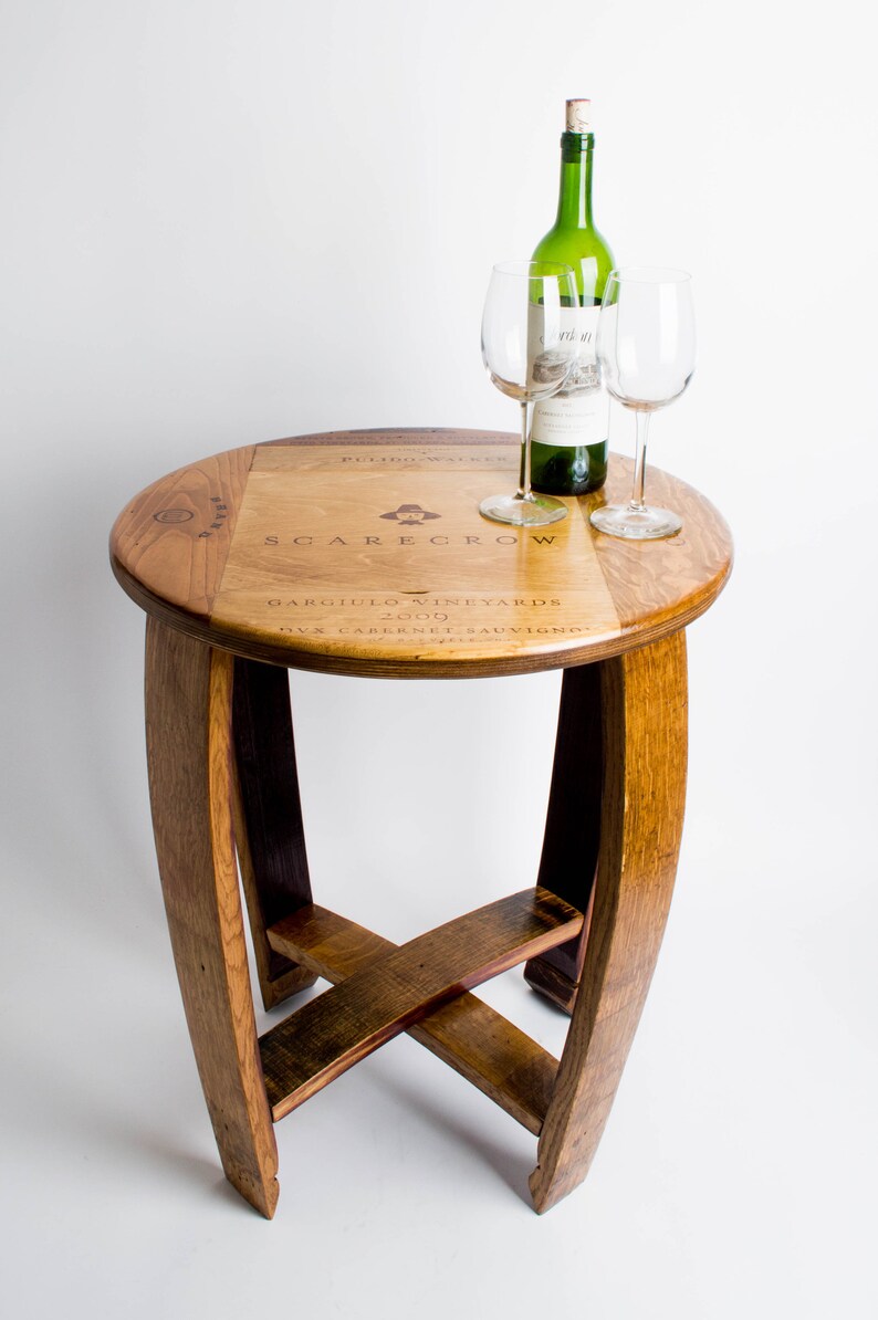 Wine Crate Side Table Etsy