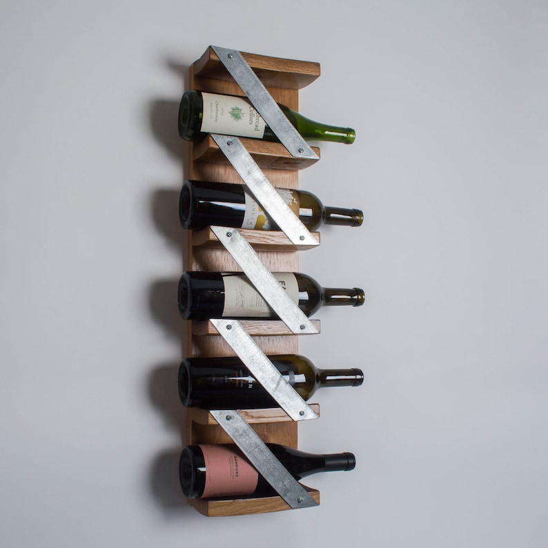 Modern Industrial Wall Wine Rack image 2