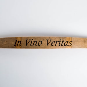 In Vino Veritas - Barrel Stave Cellar Sign