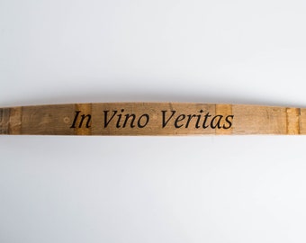 In Vino Veritas - Barrel Stave Cellar Sign