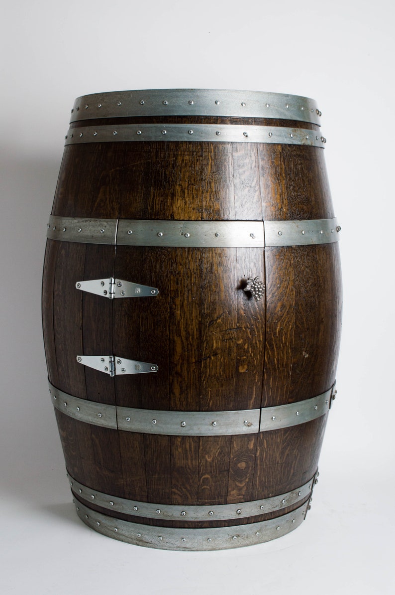 Half Wine Barrel With Door Etsy