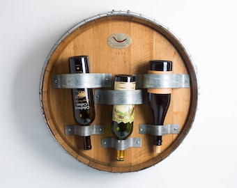 Wine Barrel Top Bottle Holder