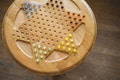 Napa Wine Barrel Chinese Checkers & Glass Marbles