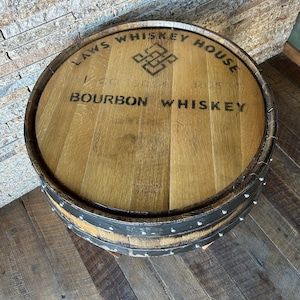 Whiskey Barrel End Table