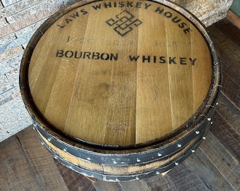 Whiskey Barrel End Table