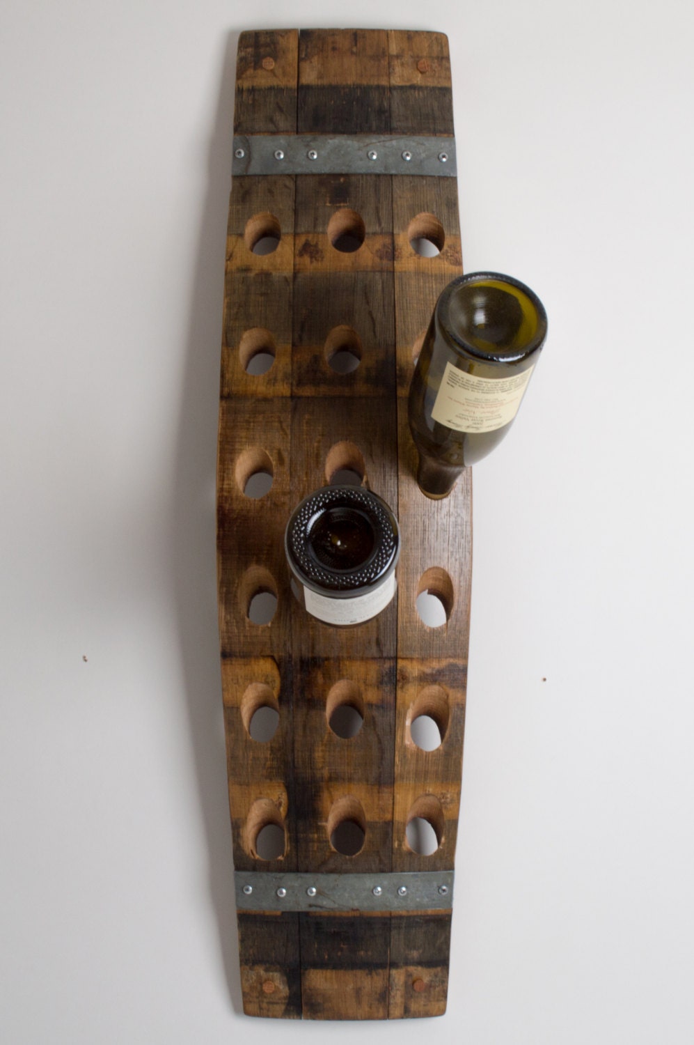 Banded 18 Bottle Wall Wine Rack - Etsy Finland, image size:997x1500