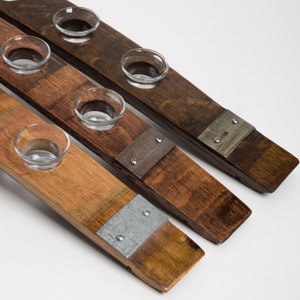 Banded Wine Barrel Votive Holder, 5 Votives