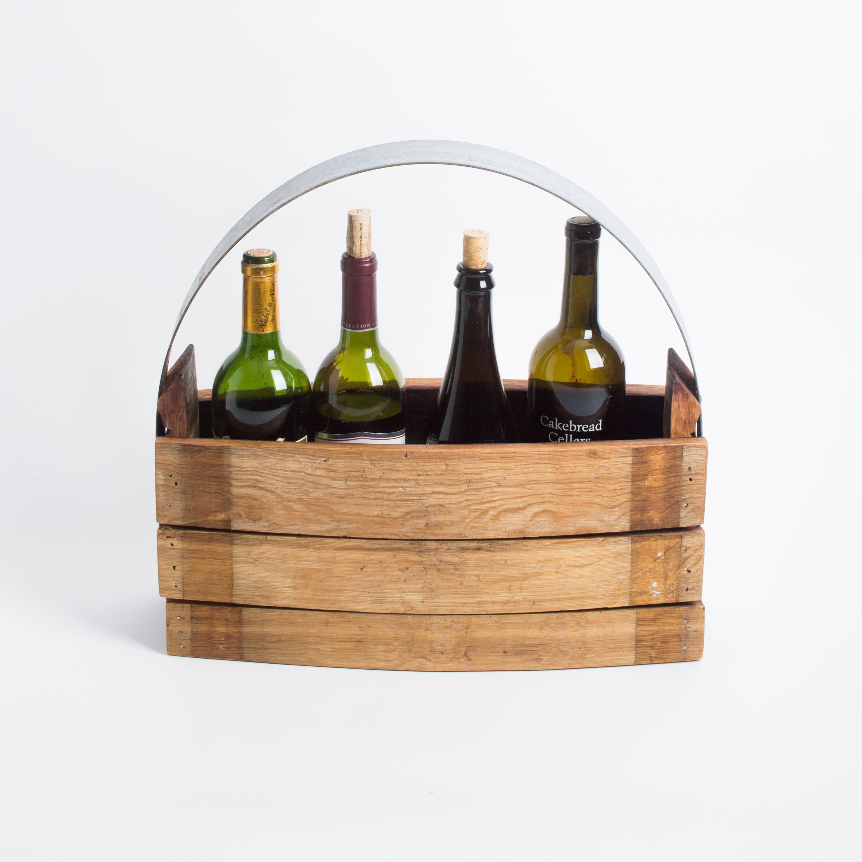 Wine Carrier Basket 4 Bottle Etsy