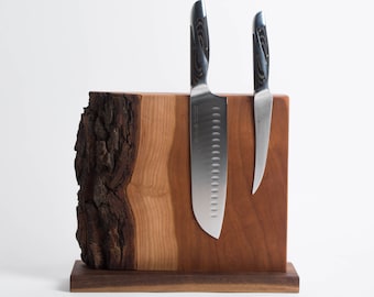 Live Edge Cherry Knife Rack