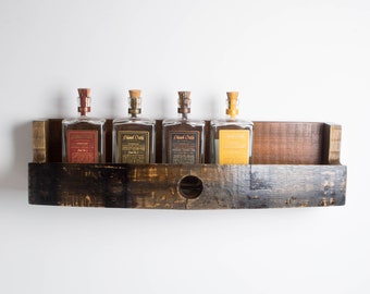 Bourbon Barrel Bottle Shelf