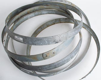 6 Galvanized Barrel Rings