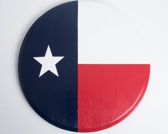 Texas Wine Barrel Wall Hanging